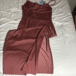 NWT - Dusty Rose Slip Dress